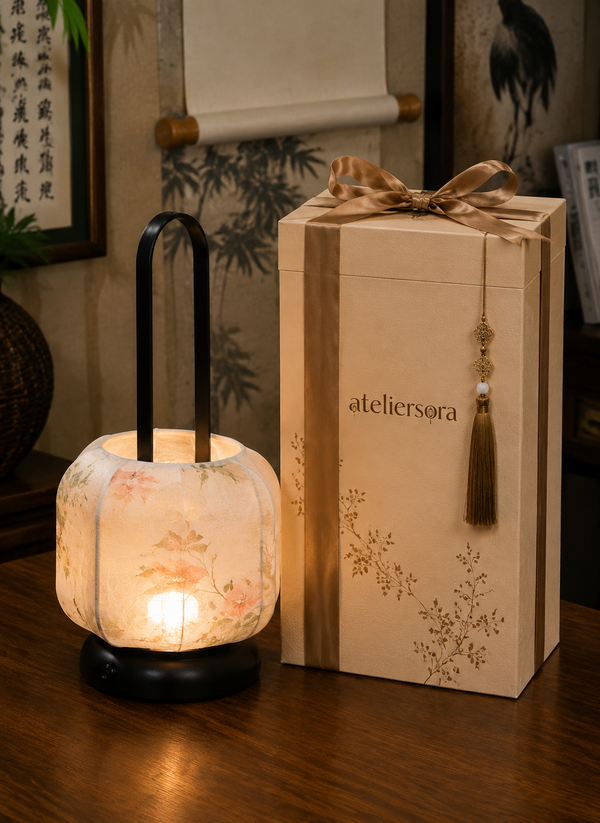 Koi Pond Lotus Portable Lantern Lamp