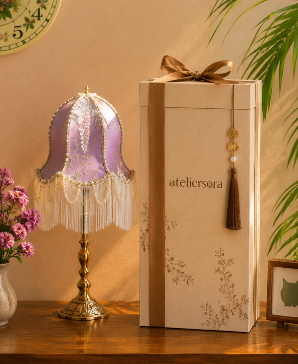 Wisteria Pearl French Vintage Garden Lamp