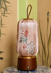 Dream Garden Peony Embroidered Lamp