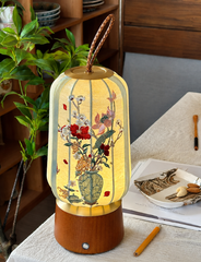 Moonlit Tea Room Portable Table Lamp