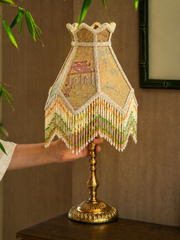 Silk Tassel Embroidered Heritage Lamp