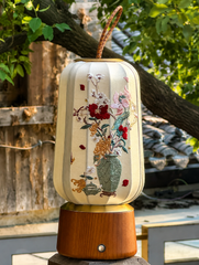 Moonlit Tea Room Portable Table Lamp
