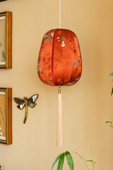 Apricot Blossom Fabric Lantern Light