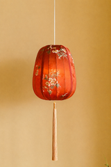 Apricot Blossom Fabric Lantern Light