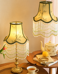 Bamboo Whisper Vintage Brass Lamp