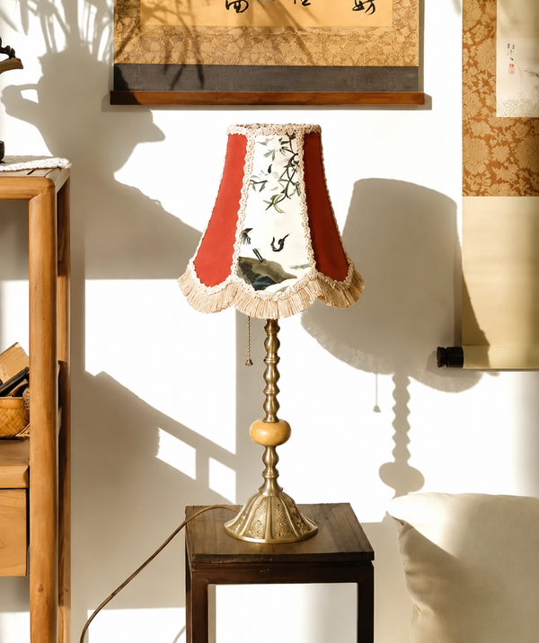 Embroidered Tassel Heritage Table Lamp