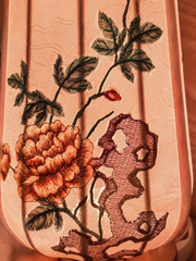 Dream Garden Peony Embroidered Lamp